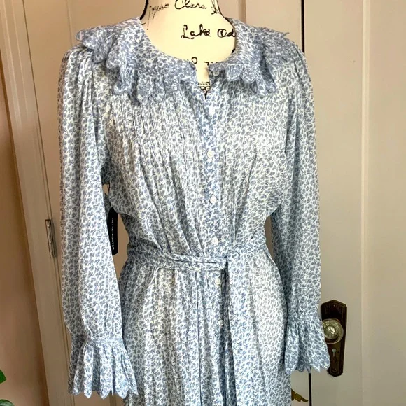 Doen Helena dress in bluebell hillside bloom - Picture 3 of 12